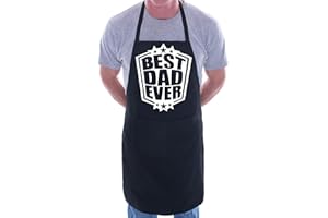 Print4U Best Dad Ever Funny BBQ Cooking Novelty Apron