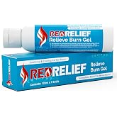 RedRelief Emergency Burn Gel 120ml Bottle - Soothing and Cooling Gel for Burns, Scalds and Sunburn