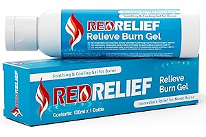 RedRelief Emergency Burn Gel 120ml Bottle - Soothing and Cooling Gel Dressing for Burns, Scalds and Sunburn