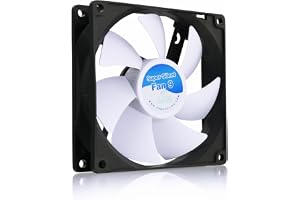 AABCOOLING Super Silent 9 - Tyst och Effektiv 92mm Chassifläkt med Vibrationsdämpare, 12V PC-Kylfläkt, Högt Luftflöde, 9cm Fl