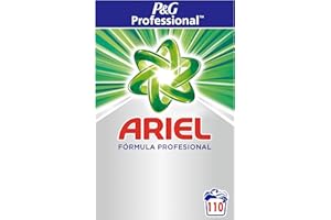 P&G PROFESSIONAL Ariel Professional Detergente En Polvo Para Lavadora Flor De Loto Y Lirio, 110 Lavados, 7.15kg, Limpieza Y Frescor Increíbles Desde El Primer Lavado