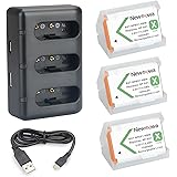 NP BX1 Newmowa Remplacement Batterie (3-Pack) et Rapid 3 canaux Chargeur USB pour Sony NP-BX1 et Sony DSC-RX100, DSC-RX100 II
