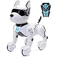 Top Race Remote Control Robot Dog Toy for Kids, Interactive & Smart Dancing to Beat Puppy Robot, Act Like Real Dogs, Gift Toy For Girls & Boys Ages 2,3,4,5,6,7,8,9,10 Years