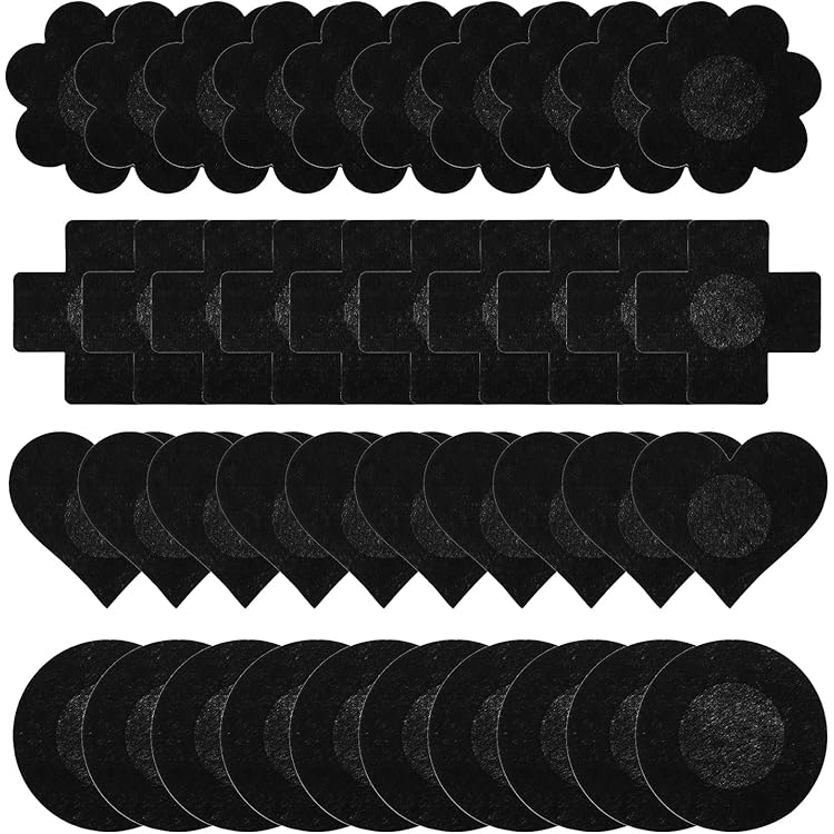 RYHHH Cache Tétons Auto-Adhésif, 10 Paires (Formes Rondes Et