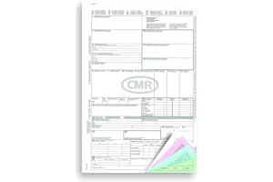 EBS VERSAND 500 x CMR Frachtbrief 4-fach selbstdurchschreibend, Trennsatz/Für den internationalen Güterverkehr/Premium Qualität/Nach neuestem ADR-Standard - Made in Germany