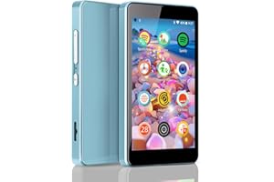 Luoran Reproductor de MP3 para Niños con Control Parental, Spotify Kids, Spotify, Audible, Reproductor de Música MP4 IPS de 4 Pulgadas, hasta 256GB (Azul)