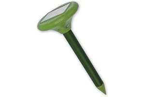 ISOTRONIC Solar LED Maulwurfabwehr Vibrasonic mit Vibrationsmotor solarbetrieben Wühlmausfrei Wühlmausschreck Wühlmausvertreiber Maulwurfschreck - Testsieger