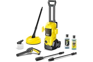 Kärcher Nettoyeur Haute Pression K 3 FJ Home, Pression : max. 120 bar, Débit : 380 l/h, Surface : 25 m²/h, Poids : 4,3 kg, Pistolet Haute Pression, Rotabuse, Lance Vario Power, Buse à Mousse, Home Kit