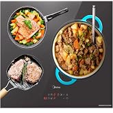 MIDEA Induction Plate 3 Burners 60 cm 7200 W - Integrated Induction Hob with Touch Control Panel, Quattro Inverter 9 Levels,