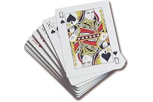 JKG® STANDARD PLAYING DECK OF CARDS - Plastic Coated | 52 Cards & 2 Jokers Deck | Poker, Snap, Black Jack, Solitaire, Rummy, Family Card Games