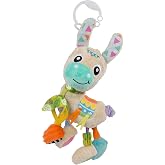 Playgro Duyusal Arkadaş Lupe Lama Duyusal Oyuncak - 0+ Aylık Bebekler i&ccedil;in İdeal Bebek Arabası Oyuncakları &Ccedil;ıngırak ile Kavra