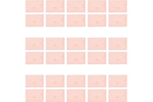 ASFINS Rosa Buste, 30 Pezzi Adorabili Buste Buste Carine Buste di Cartoline con Chiusura a Cuore per Natale, Ringraziamento, Matrimonio, Festa di Compleanno Mixed Colour, 10,5 x 7cm (S)