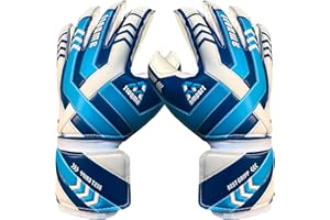 amport Goalkeeper Gloves – Finger Spine Protection, Hybrid Cut & Wide Double Layer Wristband – Unique Designed, Best Grippy and Consistent Palm Grip Goalie Gloves for Kids, Youth & Adult