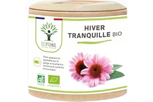 BIOPTIMAL NUTRITION NATURELLE Défenses Bio - Bioptimal - Complément alimentaire - Echinacée enrichi avec Curcuma Eucalyptus Thym Plantain Hysope - Maux de l'Hiver et Allergies - Fabriqué en France - Certifié Ecocert - 60 gélules