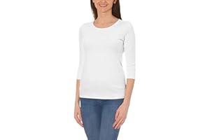 Alkato Damen Shirt 3/4 Arm mit Rundhals