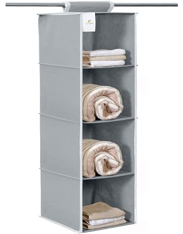 HomeStrap Hanging 4 Shelf Wardrobe Organizer