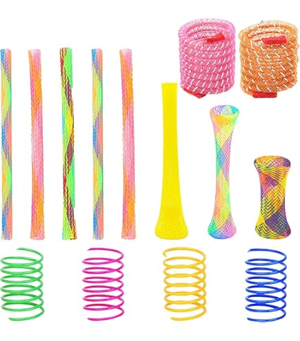 AIMICOCA 100-pack Kattvu00e5rleksaker Husdjur Breda Fu00e4rgglada Fju00e4drar Kattleksaker Plastspole Spiralfju00e4drar Fu00f6r Katt Kattunge Husdjur (slumpmu00e4ssig Fu00e4rg