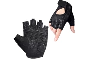TingDongWei Guanti Palestra Antiscivolo, Guanti da Fitness Traspiranti da Allenamento, Protezione Completa del Palmo per Sollevamento Pesi, Bodybuilding, Palestra, Crossfit, Uomo e Donna