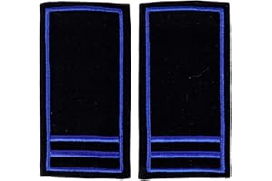 RescPol Schulterschlaufen 2 Balken blau + Paspel