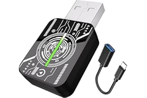 HEYINCAR+ Adaptateur Carplay sans Fil pour iPhone/Andorid, Mise à Niveau 2025, clé USB CarPlay, Facile à Brancher et à Jouer, Compatible avec Les Voitures à partir de 2016 et iPhone iOS 10+