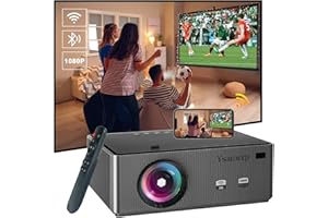 YSAMETP 1080p Nativ Mini Beamer 4K, 15000 Lumen 270 Zoll Big Screen Beamer 4k unterstützt heimkino, der Bluetooth und Hdmi spiegelt