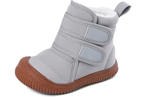 MASOCIO Stivaletti Neonato Neonata Invernali Scarpe Scarponcini Bimbo Bambino con Suole Gomma Antiscivolo Taglia 19-27 EU