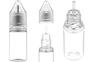 Chubby Gorilla 10 ml V3 PET Unicorn tomflaska klar + genomskinligt lock – 10-pack