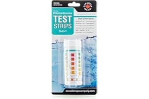 CANADIAN SPA CO. 3 in 1 Pool Teststreifen für Hot Tub, 50 Stück, Wasser Teststreifen für Chlor, pH-Wert und Alkalinität