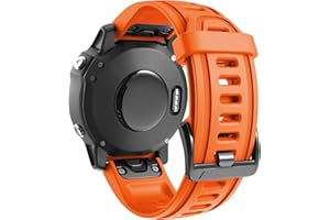ANBEST Compatibile con Fenix 6S/Fenix 5S, cinturino di ricambio in silicone per Garmin Fenix 5S Plus/Fenix 6S Pro/D2 Delta S (arancione)