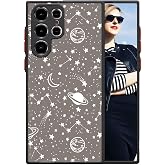Handyh lle f r Samsung Galaxy S22 Ultra 5G H lle Weiche Silikon Sto feste Schutzh lle CaseMatte durchsichtige Anti-Kratzer R ckseite Volle Kamera Schutzabdeckung 3D Sternenhimmel Print Design
