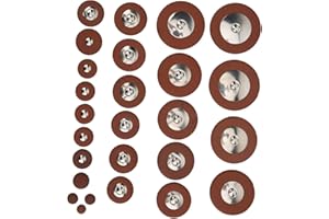 BTER Kit pad professionale per sax tenore marrone multi dimensioni in pelle di agnello, cuscinetti in pelle per sax, ricambio per sassofono tenore