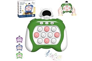 DONGTATA Quick Push Bubble Console de Jeu Push Bubble Puzzle Populaire sensoriel Jeux Fidget Jouets Cadeaux d'anniversaire pour Les Enfants 6 7 8 9 10 - 12 Ans garçon Fille autisme Partie Ice Breaker