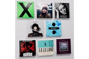 VIYMGIT 8 Pack Vinyl Record Shelf Wall Mount, 12" Vinyl Holder for Album Record Storage & Display, Clear Acrylic Floating Shelves for Wall Photo Decor, Picture Ledge, Kids Bookshelf, Magazine Rack