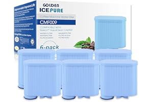 GOLDEN ICEPURE Filtr do wody w pełni automatyczny ekspres do kawy Philips Aqua Clean i filtr wody Saeco Aqua Clean, CA6903/10 CA6903/22 CA6903, 6 sztuk