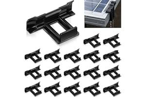 ANYUAN BOY 20 Pièces Clips Drainage Panneau Solaire, 30mm Solaire Clips de Vidange de Boues pour Panneau Clips de Nettoyage de Module PV pour Vidange d'Eau
