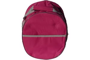 Rhinegold ESSENTIAL HORSE RIDING HAT BAG – Durable Cordura Nylon, Full Zip, Strengthened Handles, Spacious Storage for Equestrian Gear, Pink, Red, Navy or Black