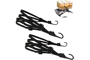 TZQFROCE Spanngurt Fahrrad Gepäckspanner 2 Stück Spanngurt Fahrrad Elastischer Gepäckspanner Fahrrad Gepäckträger Expander mit Haken für Gepäckträger Fahrradgepäckträger Motorrad Gepäck (60-90cm)