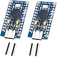 Pro Micro with 32u4 Chip Development Board Binghe 2 Pcs Pro Micro Pro Mini 5V / 16 MHz Microcontroller Development Board with USB Updater Type-C Interface Compatible with Arduino