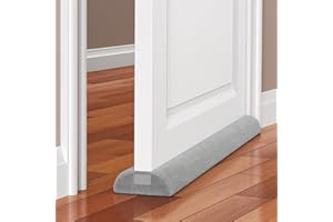MEFENY Draught Excluder for Doors, 100cm Draught Stoppers for Bottom of Doors, Adjustable Under Door Sweep with Double Side Draft Guard for Door Seal Weather Stripping to Prevent Cold air, Grey