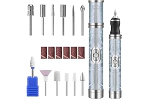 Bettinay 4 Speeds Nail Grinder for Thick Toenails Set, Electric Nail File for Various Nails and Shapes (18 Grinding Heads)