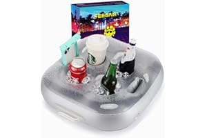 DEJIN Schwimmender Getränkehalter, Pool- und Whirlpool-Zubehör, verbessertes Design für Poolspaß, Party, Whirlpool