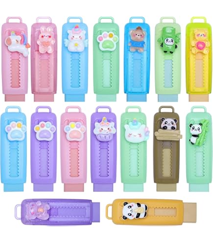 Gomme Da Cancellare A Zampa Di Gatto - Con Temperamatite, 4 Pezzi - Foto 5