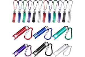 ‎KSSVZZ Kssvzz 18 Stück Mini Taschenlampe Schlüsselanhänger, Mehrfarbige Aluminium-Taschenlampe für Kinder, Mitgebsel Kindergeburtstag 6 7 8 9 10 11 12 Jahre