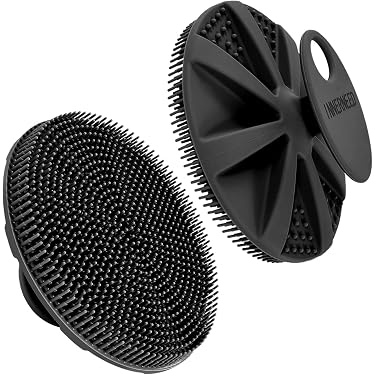 Silikon-Duschbürste Mit Seifenspender – Sanftes Peeling, Massage, Rückenschonend, Für Gesicht & Körper, Schnell Trocknend, Rosa