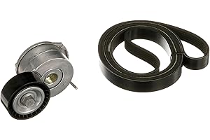 GATES Jeu de courroies trapézoïdales à nervures K036PK1245 Caoutchouc