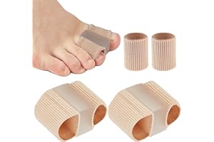 GMXJGZ Zehenspreizer Hallux Valgus Korrektur Hallux Valgus Schiene Hallux Valgus Bandage Zehenspreizer Hallux Valgus Hammerzehen Korrektur 2 StüCk Silikon-ZehenstüTzen 2 StüCk Zehenspreize