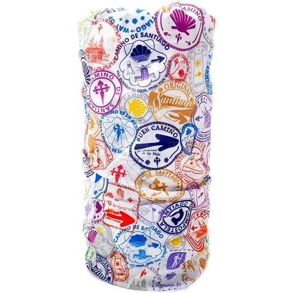 Buen Camino Foulard Multifonction 50+UV - Écharpe Tubulaire Légère Pour Chemin De Saint-Jacques