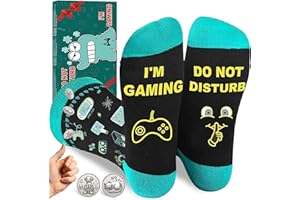 CYBIONE Novelty Gifts For Men Funny Socks, Gamer Stocking Fillers For Teenage Boys Christmas Stocking Fillers Gift Ideas For Men Birthday