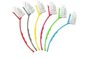 com-four® 6X Spazzola per Piatti - Spazzola da Cucina in Splendidi Colori - Spazzola per Piatti - Spazzola per Piatti - Spazzola per pentole per la Pulizia - [la Selezione Varia]