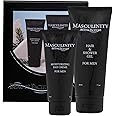 Beauté Pacifique - Masculinity Skin Care Gift Set - 100 ml Day Cream & 100 ml Showergel - Suitable for all skin types - Face Moisturiser For Men - Softens The Skin - Hair & Body Wash